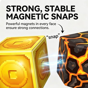 Blocchi Magnetici da Costruzione 35 <span class=keywords><strong>Pezzi</strong></span>, Set da Viaggio, Gioco di Costruzione con Cubi Magnetici - Product Image 2