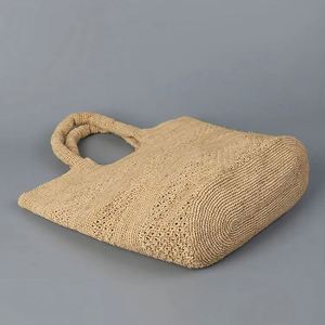 Bolso de Paja Tejido a Mano para Mujer, Modelo 2025, Redondo, con Asa para el Hombro, para Primavera/Verano y Playa, con Cierre de Broche - Product Image 3