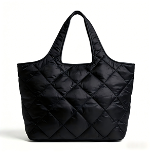 Sac à main personnalisé, sac fourre-tout décontracté pour les voyages quotidiens, sac fourre-tout matelassé en nylon pour femmes, sac fourre-tout léger et souple de grande capacité - Product Image 1