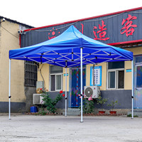 Tente de camping pliante 3x3 de haute qualité, résistante, avec logo personnalisé, auvent pop-up, tissu imperméable résistant aux UV, couleur noire.
