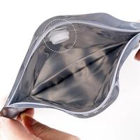 Sacs d'emballage alimentaire en papier kraft brun avec fermeture éclair et valve, pochettes verticales refermables en aluminium pour bonbons et café