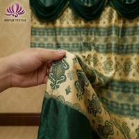 Xinyue Textile Nouveaux Rideaux Imprimés Modernes de Luxe avec Cantonnière, Haute Qualité, Ignifuges, Isolants, Toutes Saisons, pour Fenêtres