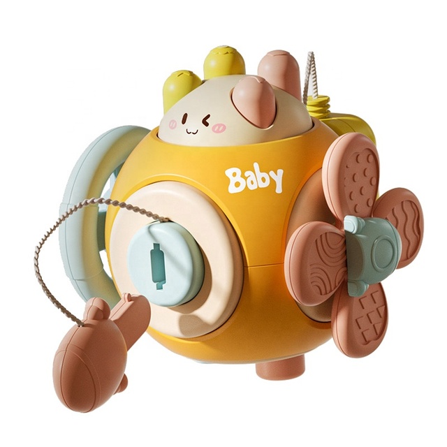 Baby Toy Busies Ball Hand Grasping Ball Educational Sensory Hexahedron Activity Cube Multifunction Soothing Early Education Toys