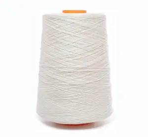 Listo Stock 500g 3 capas logotipo personalizado 100% Nueva Zelanda lana mechón hilo de lana para mechones alfombra núcleo hilado hilo