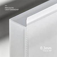 Carpeta de Presentación Moderna Unisex de Alta Calidad, Tamaño A4, Material PP, con Logotipo Personalizado, Estilo TimePP, Portafolio para Documentos
