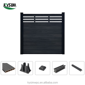 Kit complet Kysim pour clôture wpc, barrière anti-fissures, avec tous les accessoires - Product Image 4