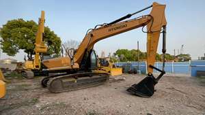 Alta calidad barato usado Original Corea marca Hyundai 220LC excavadora sobre orugas motor diésel uso de construcción para la venta - Product Image 4