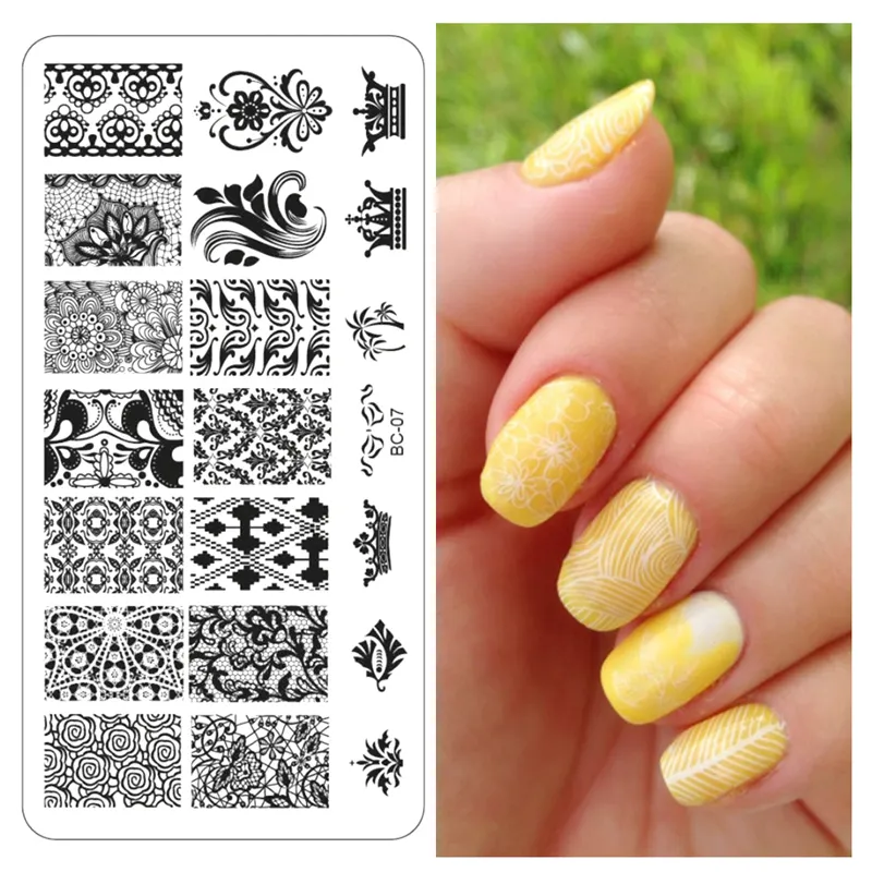 Fast Shipping Steel Nail Art Image Stamping Plates for Manicure DIY Nail Transfer Printing Stamp Template