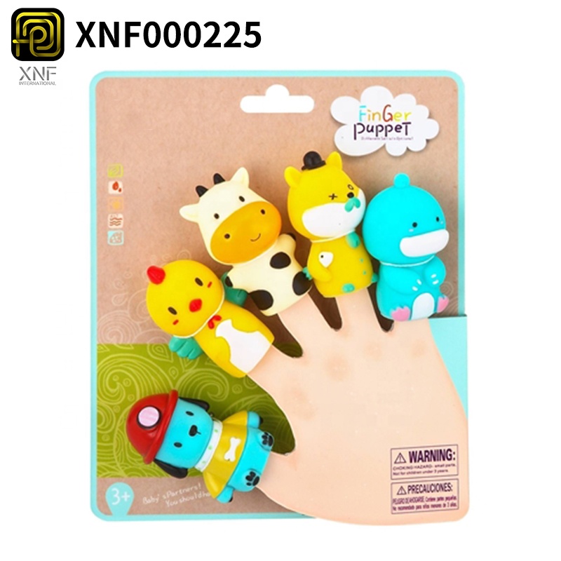 Baby Cartoon Forest Animal Finger Puppets Set For Children Educational Toys