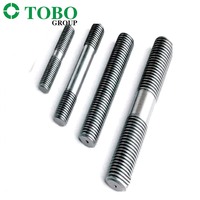 TOBO Custom Size DIN938 DIN939 Stainless Steel 304 Threaded Rod Double Ends Stud Bolts