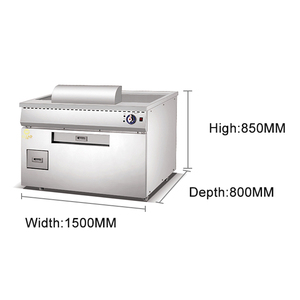 <span class=keywords><strong>Teppanyaki</strong></span> de gas de estilo japonés, equipo de cocina con ventilador, máquinas de plancha comercial - Product Image 4
