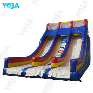 Glissière d'eau grande géante de <span class=keywords><strong>piscine</strong></span> gonflable d'intérieur commerciale de PVC double <span class=keywords><strong>pour</strong></span> la conception de glissière d'eau de courbe d'enfants d'adultes de Chine - Product Image 1