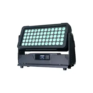 60X10w وحدة إضاءة led جداريّة غسالة IP65 إضاءة مقاومة للماء مدينة اللون في الهواء الطلق بناء Rgbw 4in1 led سيتى لايت