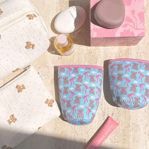 Korean style high-value insulated cup sleeve, girly bow water <b>bottle</b> protector, portable anti-scalding water <b>bottle</b> sleeve - Product Image 4