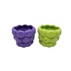 <span class=keywords><strong>Mini</strong></span> <span class=keywords><strong>pot</strong></span> à fleurs <span class=keywords><strong>en</strong></span> céramique style Ins, peint à la main, motif fruits, pour plantes succulentes, décoration intérieure et de bureau, style Fujian - Product Image 2