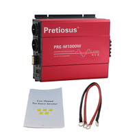 Onduleur Pretiosus 1000W 1000watt 1KW onduleur USB 12vDc à Ac220v 240v onduleur à onde sinusoïdale modifiée hors réseau pour le ménage