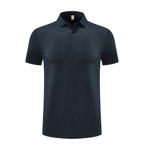 Men's Polo Shirt Solid Color Thin Polyester Spandex Short Sleeve Daily Wear - Product Image 3