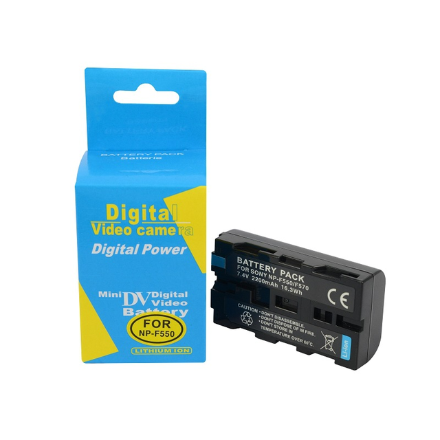 NP-F550 Battery 2200mAh LED Camera Light Fill Light Photography Light Battery Suitable for F550 F570