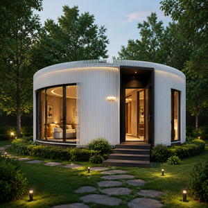 Luxuriöses Modulares Tiny House Vorgefertigtes Außenhaus Leichte Stahlrahmenkonstruktion für Hotels Villen Hütten - Product Image 1