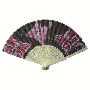 Éventail pliable en bambou rétro personnalisé, imprimé et peint, décoration de mariage, cadeau d'anniversaire - Product Image 5