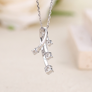 18K oro auténtico diamante redondo hecho a mano de lujo de alta calidad colgante joyería para mujeres diseño Irregular hermoso para aniversario - Product Image 4