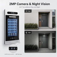 Système de visiophonie avec reconnaissance faciale, appel vidéo bidirectionnel, écran LCD TFT 10 pouces, contrôle par application Tuya pour utilisation en immeuble multi-appartements