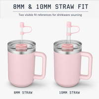 Capuchon anti-poussière réutilisable en silicone de qualité alimentaire pour pailles, portable et écologique, pour pailles de gobelets