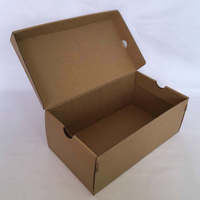Boîtes de rangement en carton kraft sur mesure, boîte d'emballage cadeau, boîte à chaussures avec logo