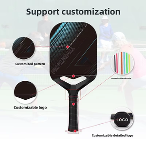 Ensemble <span class=keywords><strong>de</strong></span> raquettes <span class=keywords><strong>de</strong></span> pickleball Lingjun approuvé USAPA en fibre <span class=keywords><strong>de</strong></span> carbone 3K, personnalisé, <span class=keywords><strong>l</strong></span>éger, noyau en nid d'abeille <span class=keywords><strong>de</strong></span> 16 mm, pour entraînement intensif - Product Image 5