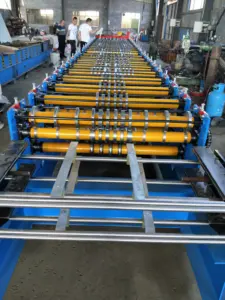 Color Steel Aluminum Roofing Sheet Making Machine Double Layer Roll Forming Machine