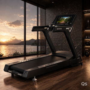 Tapis roulant électrique commercial 2026 avec écran tactile 18,5 pouces, système Android, moteur AC 6,0 CV, idéal pour les professionnels des salles de sport de luxe, clubs et hôtels - Product Image 1