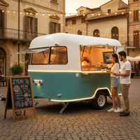 Nouvelle remorque alimentaire mobile en acier inoxydable de 13 pieds avec cuisine complète, service de barbecue, crème glacée, café, hot-dogs et frites