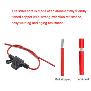 Porte-fusible étanche 12 lignes avec fil rouge, mini-<span class=keywords><strong>prise</strong></span> de fusible à lame pour véhicules automobiles, bateaux, camping-cars et remorques - Product Image 3
