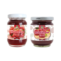 JOLION OEM Brand Super Quality BRC Halal Haccp Glass Jar Natural Fruit Jam Manufacturing Bulk Strawberry Jam and Blueberry Jam