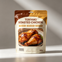 Sacs d'emballage alimentaire de qualité alimentaire en PE à fermeture éclair pour poulet rôti et cuit au four