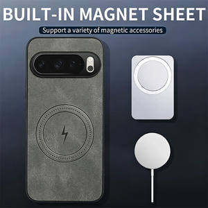 Funda Protectora de Cuero, PC y TPU con Adsorción Magnética y Protección Anticaídas para <span class=keywords><strong>Google</strong></span> <span class=keywords><strong>Pixel</strong></span> 6, <span class=keywords><strong>6A</strong></span>, 7, 8, 8A, 9, 9A, 10 Pro, XL - Product Image 3