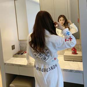 <span class=keywords><strong>Albornoz</strong></span> de lujo de invierno, bata de baño bonita, Pijama de Felpa, Pijama <span class=keywords><strong>Polar</strong></span>, ropa de dormir de una pieza, bata de <span class=keywords><strong>mujer</strong></span>, pijamas de lana para <span class=keywords><strong>mujer</strong></span> - Product Image 2