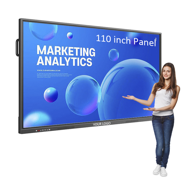 75 86 98 110 Inch 4k Interactive Board 20 Points Multi Touchscreen Electronic Whiteboard Smart Interactive Flat Panels with Ops
