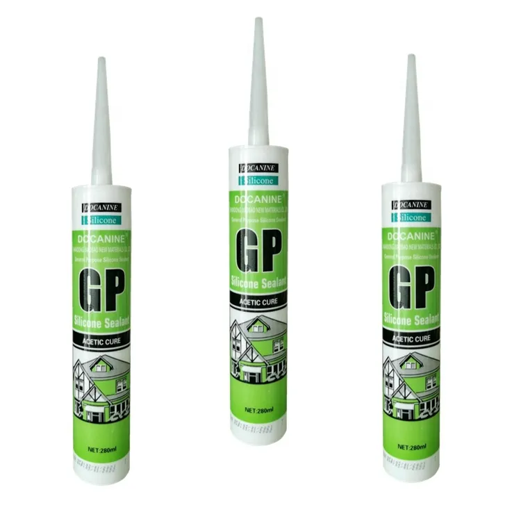 Cheap GP acetic glass silicone sealant acid anti-fungus general purpose for bathroom kitchen