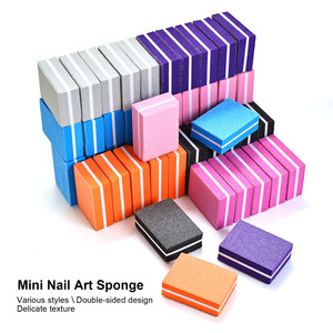 Venta caliente Mini bloque de tampón de uñas de esponja de doble cara 2 en 1 Lima de uñas de grano doble para pulir suministros de tampón de uñas de salón - Product Image 3