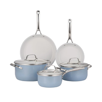 Ensemble d'ustensiles de cuisine antiadhésifs en aluminium, comprenant une casserole et une casserole