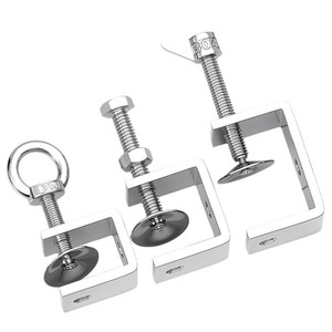 Tianzhuo Hardware 304 Stainless Steel Tiger Clamps U Shaped Pipe Clamp Single Pipe Clamps Metric Polished General Industry - Product Image 1