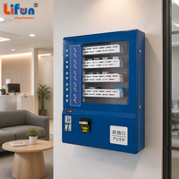 Máquina Expendedora Multiusos LIFUN, de Pared, con Capacidad para 100 Artículos, Kiosco de Autoservicio, Compatible con Pago en Efectivo y Monedas