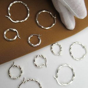 MYF Usine Personnalisée Vente en Gros Minimaliste Creux Bambou Créole Boucles d'Oreilles Créoles Argent Sterling 925 Plaqué <span class=keywords><strong>Or</strong></span> Zircon Pierre Principale - Product Image 5