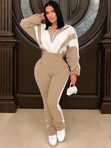 Conjunto de Pantalón de 2 Piezas para Mujer, Tendencia 2026, Económico, Chándal con Parches, Sexy y a la Moda, Venta al Por Mayor para Mujer, Ropa Deportiva y Casual - Product Image 4