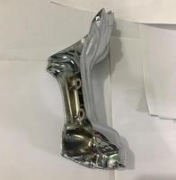 Pieds de baignoire de couleur Chrome or, effet relief, dans la baignoire, pieds de pieds en argent, 1 pièce