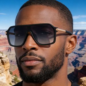 Lunettes de soleil carrées My-99278, monture en plastique noir et métal, protection UV400, coupe-vent, pour hommes, sports de plein air, cyclisme - Product Image 2