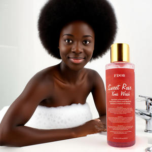 Yoni Wash <span class=keywords><strong>pH</strong></span> Balancing Organic Herbal 200ml Lavage intime avec eau de rose et huile de jojoba Plastique doux Usage externe - Product Image 2