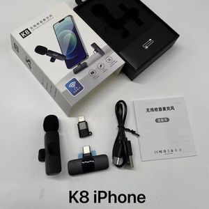 K8 Chuyên Nghiệp Ve Áo Không Dây <span class=keywords><strong>Microphone</strong></span> Loại C Studio Chơi Game Lavalier Mic Cho Phát Sóng Trực Tiếp Điện Thoại Di Động PC Máy Tính - Product Image 5