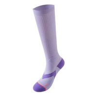 Chaussettes de sport montantes sans couture à compression pour mollets, fines, respirantes, avec semelle doublée en tissu éponge, pour saut à la corde, ODM